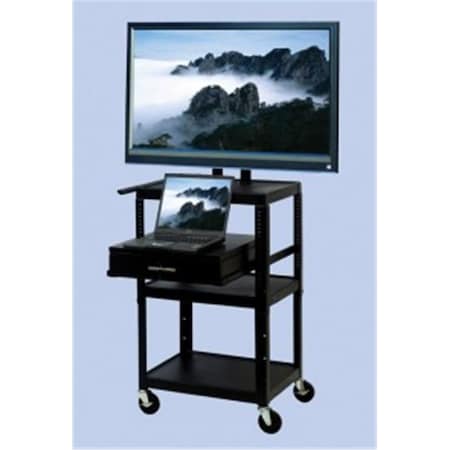 Kd Aparador Adjustable cart for up to 32 in. flat panel TV w pull out shelf KD2681037